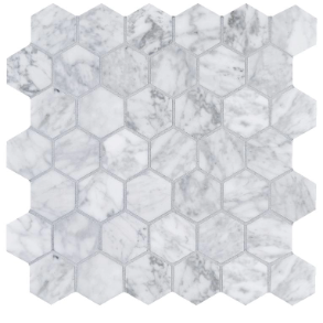 Bianco Carrara Hexagon - marble (Polished) tile